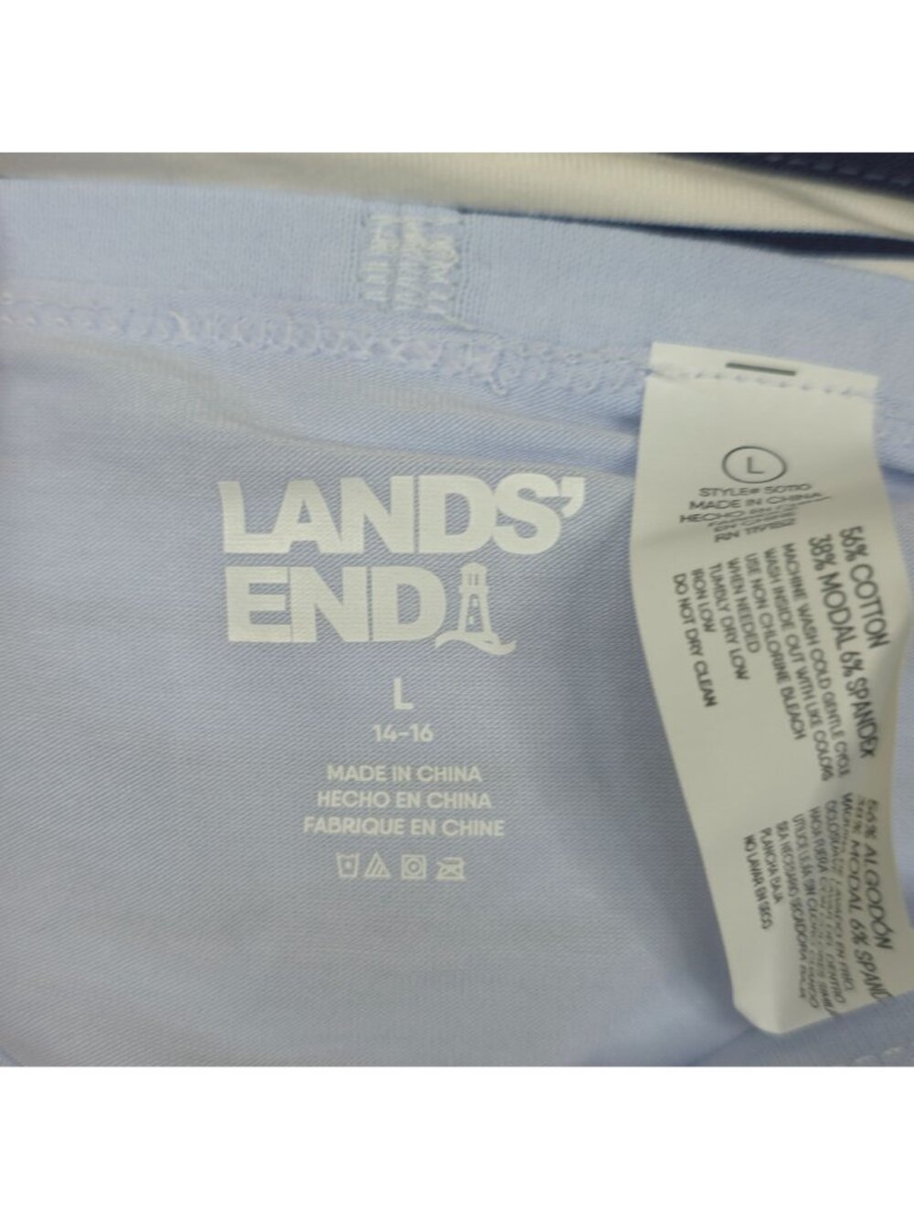 Lands End Womens L Brief Underwear Panties 5-Pack Lightweight Cotton Modal Soft - Picture 7 of 13